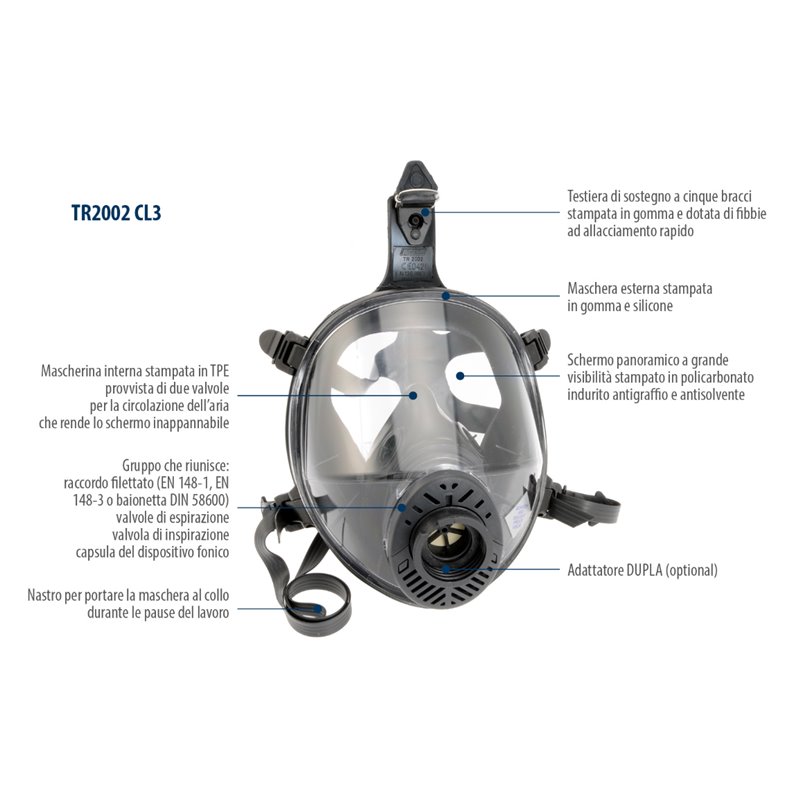 MASCHERA TR 2002 CL3 SCHERMO ANTISFRISO